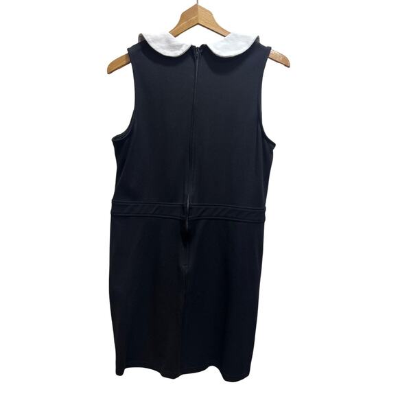 Folter Black Sleeveless Peter Pan Collar Dress XL Gothic Schoolgirl Whimsygoth - Picture 3 of 9